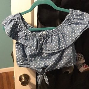 Polka dot crop
